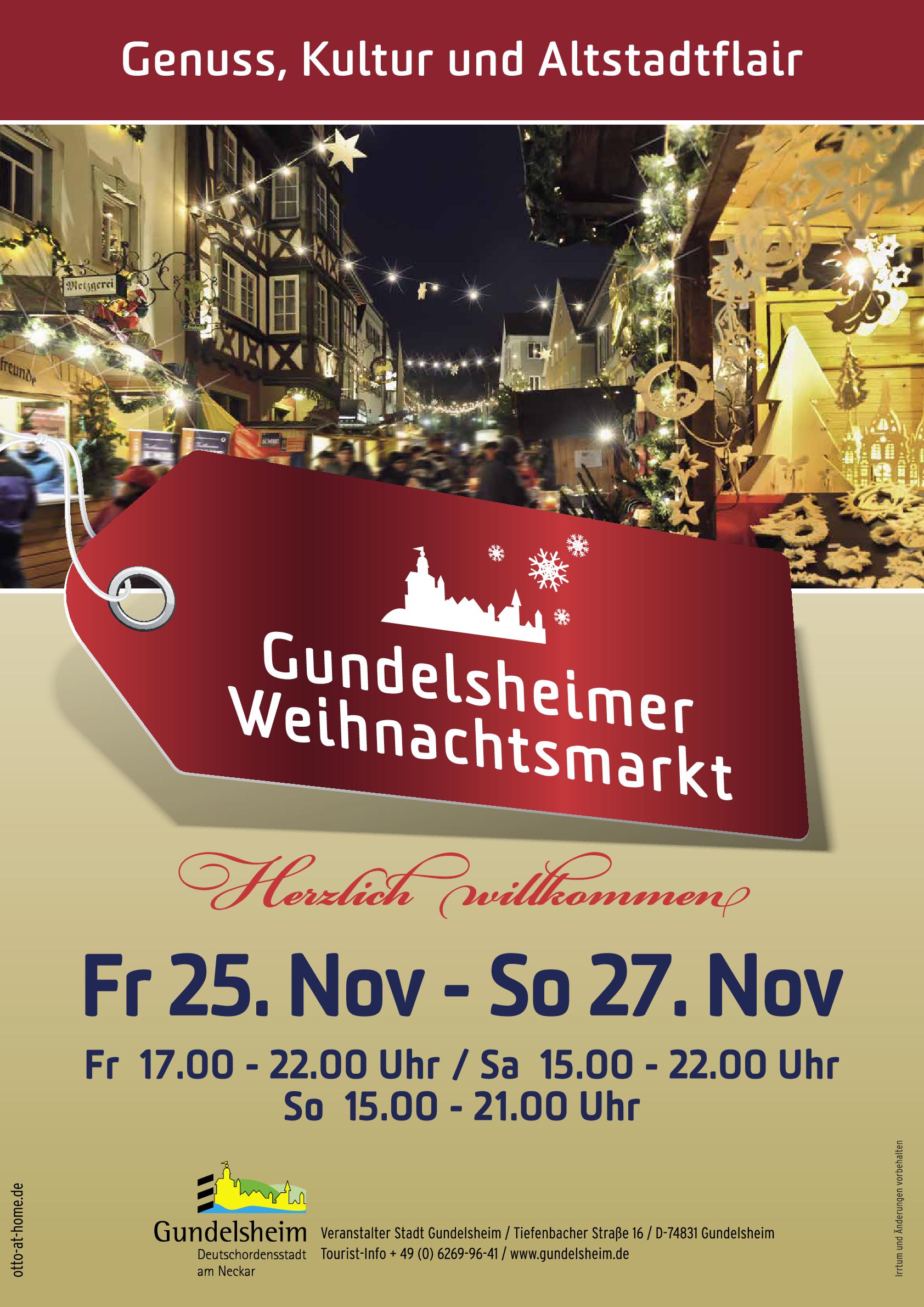 Gundelsheimer Weihnachtsmarkt 