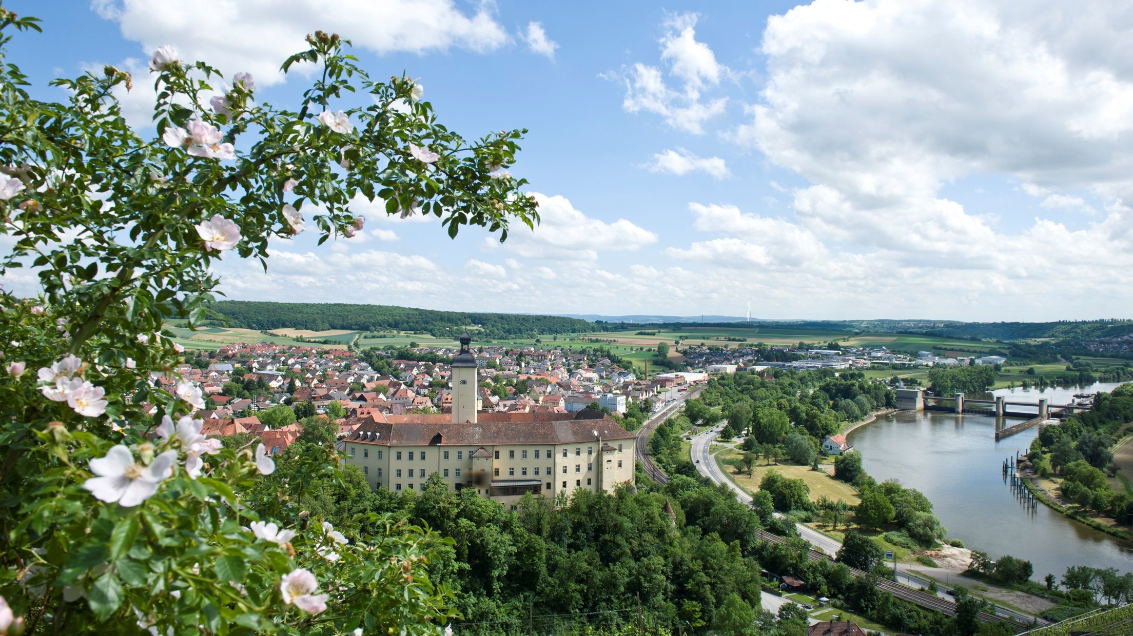 Blick auf Schloss Horneck